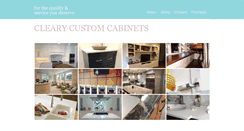 Desktop Screenshot of clearycustomcabinets.com