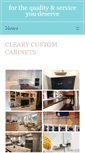 Mobile Screenshot of clearycustomcabinets.com